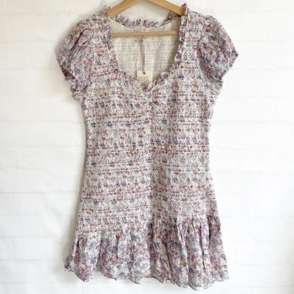 LoveShackFancy Trevor Dress Positano Blue Size Large NEW NWT - Picture 3 of 3